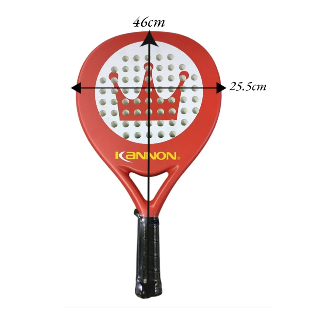 Paleta De Padel De Carbono Con Funda Rojo