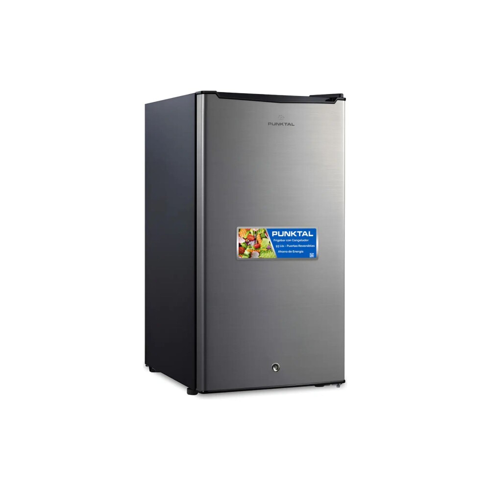 FRIGOBAR 93 LTS. - CONGELADOR - COMPRESOR - SILVER acero inoxidable