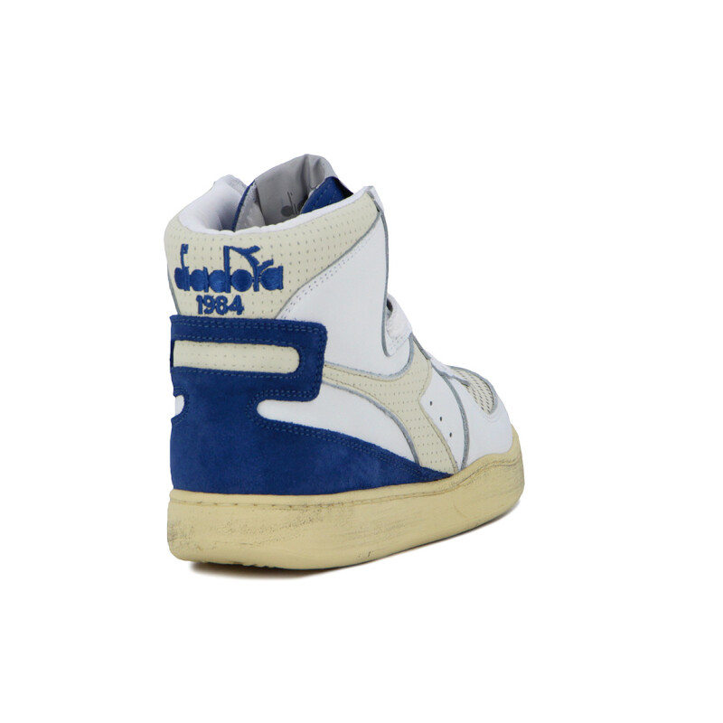 Botas Diadora Heritage MI Basket Unisex Blanco-Azul