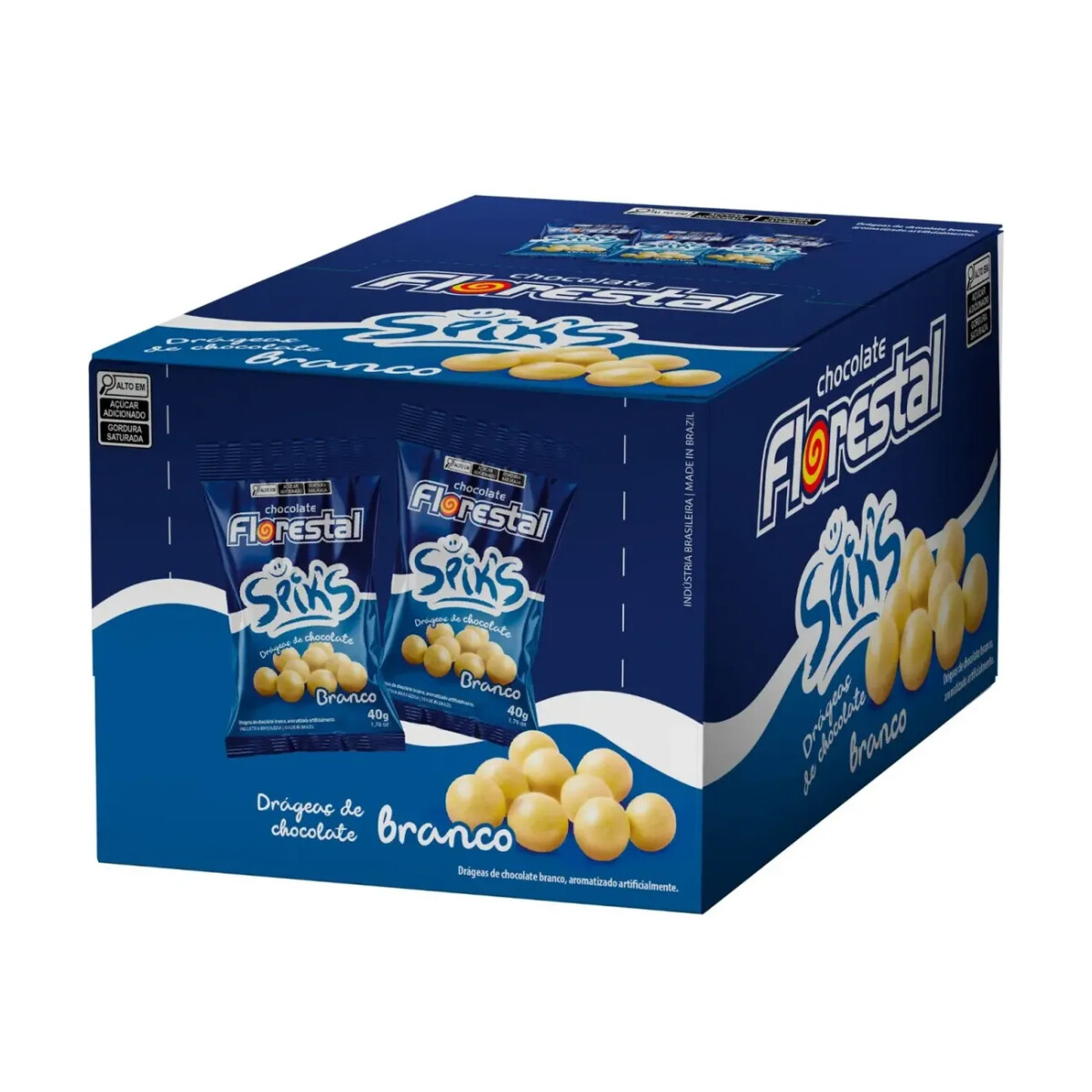 Cereal con Chocolate Blanco Florestal Spiks x 18 