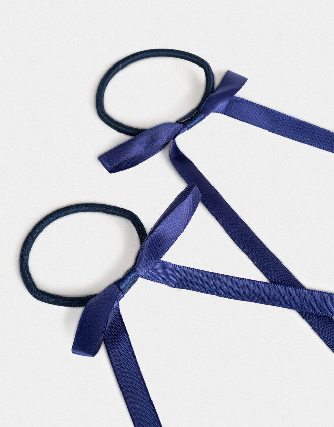 Gomitas Elásticas Sets Con moño Set De Gomitas Elásticas - Azul Medio