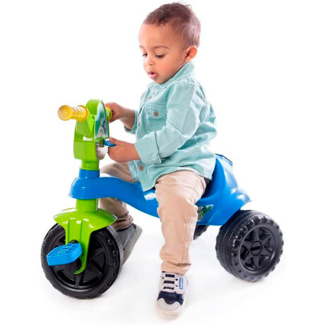 Triciclo Infantil Interactivo Con Pedales Brasil Azul