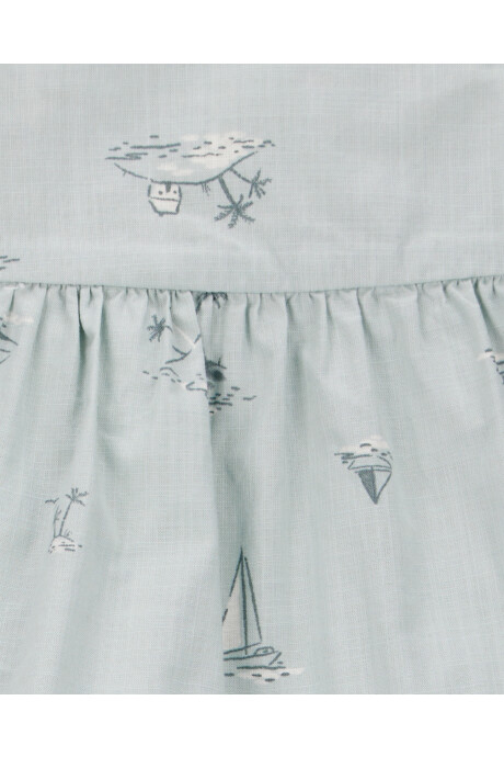 Set dos piezas de algodón, short y blusa sin mangas Sin color