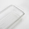 ORGANIZADOR RECT ACRIL TRANSP C/TAPA 30X10X5CM Unica