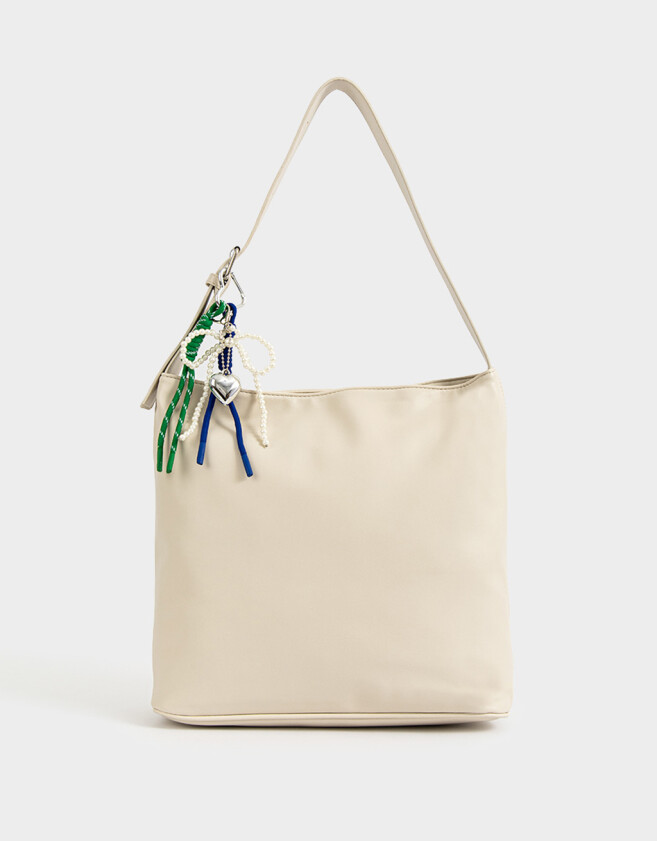 Saca Cartera Saca Con Charm - Blanco Crudo