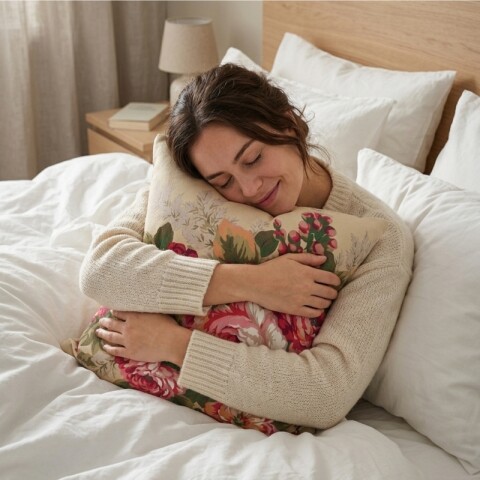 Almohadón Decorativo 45x45 cm de Rosas - Flores 05 - Cojín Suave para Cama y Living Almohadón Decorativo 45x45 cm de Rosas - Flores 05 - Cojín Suave para Cama y Living