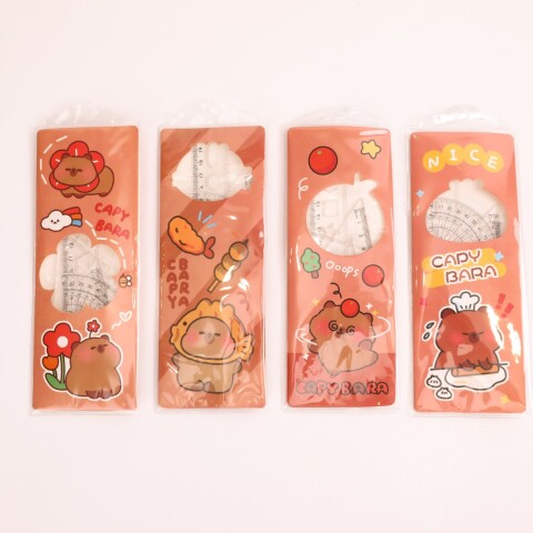 SET DE REGLAS DE CAPIBARA CUTE SET DE REGLAS DE CAPIBARA CUTE