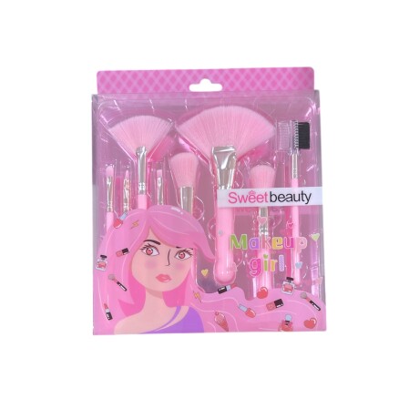 Brochas y Pinceles Infantil Rosadas