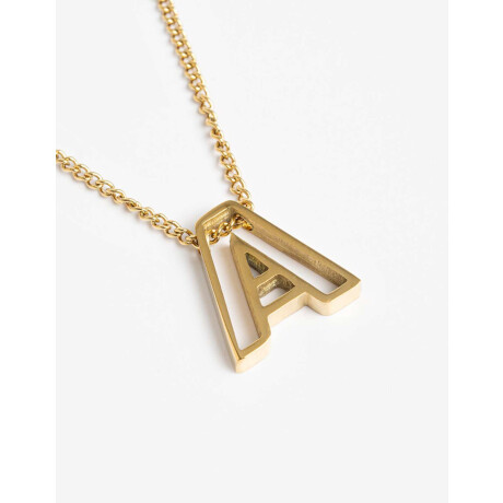 Cadena Corta con Dije Metal Dorado