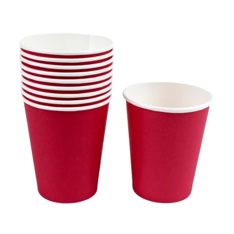 Vaso de papel colores lisos x 10 unidades 28883 Vaso de papel colores lisos x 10 unidades 28883