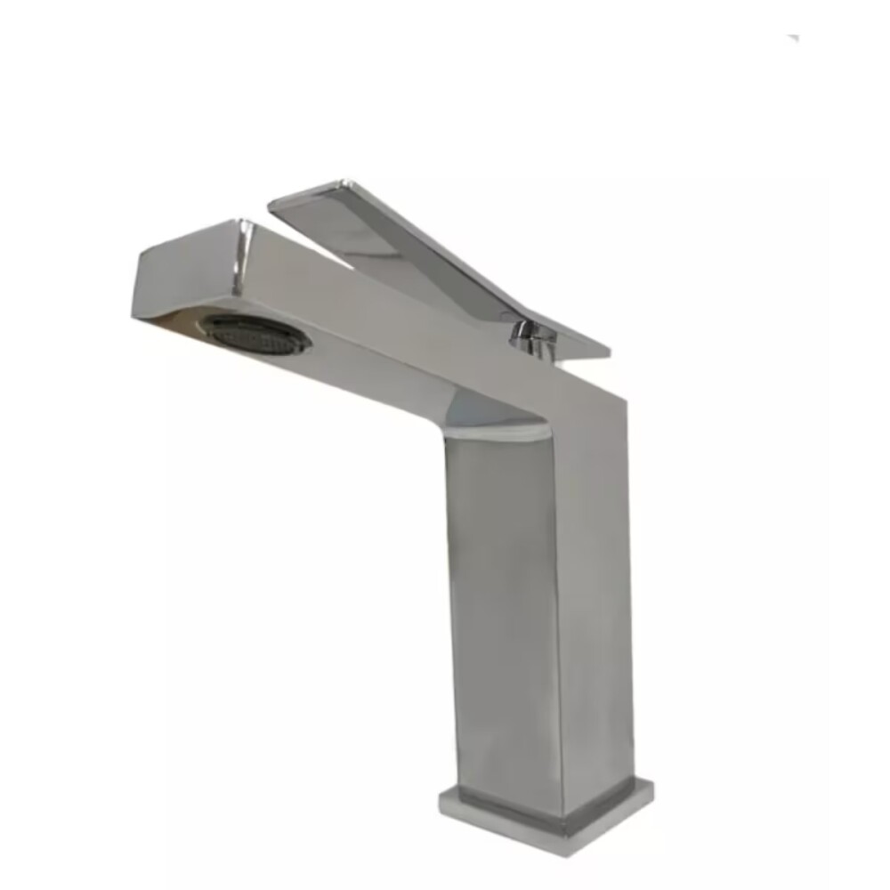 Grifería de lavatorio Monocomando de mesada Prisma cromada Grifería De Lavatorio Monocomando De Mesada Prisma Cromada