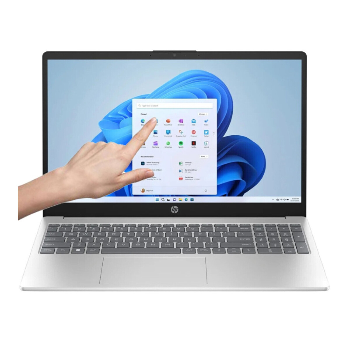 Notebook HP 15-FD1035cl Ref. Intel i3-100u. RAM 16GB. Disco Sólido 512GB. Pantalla TÁCTIL 15.6'' Full HD. Win11 