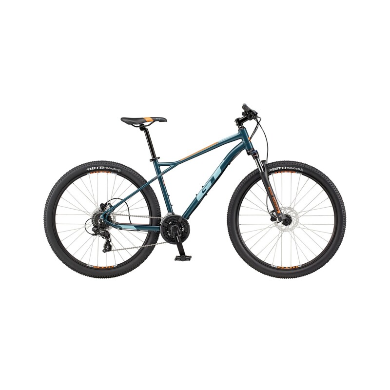 Bicicleta montaña GT Aggressor Expert 29 Talle L 24 Cambios Frenos hidráulicos Azul
