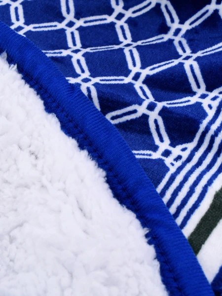 MANTA SHERPA PRINT 2 PLAZAS CELESTE