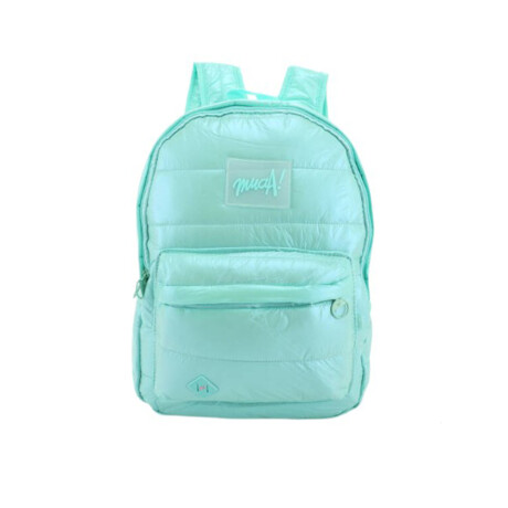 Mochila Puffer Verde agua