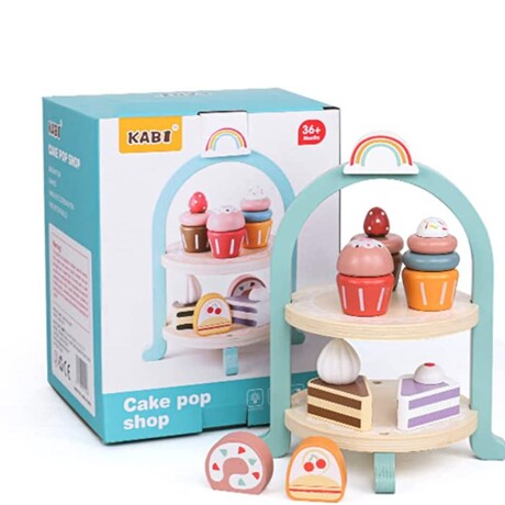 Juego de Pastelería Madera Soporte Cupcakes Torta AK0144 001