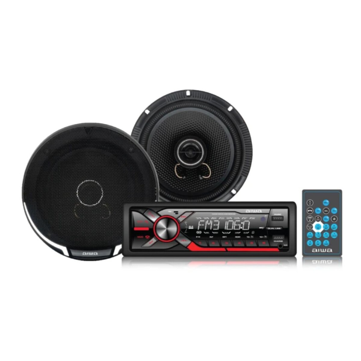 Radio Para Auto Combo c/ 2 Parlantes De 6,5’ 