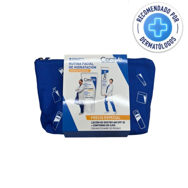Set CeraVe rutina de hidratación facial loción SPF 30 + contorno ojos Set CeraVe rutina de hidratación facial loción SPF 30 + contorno ojos