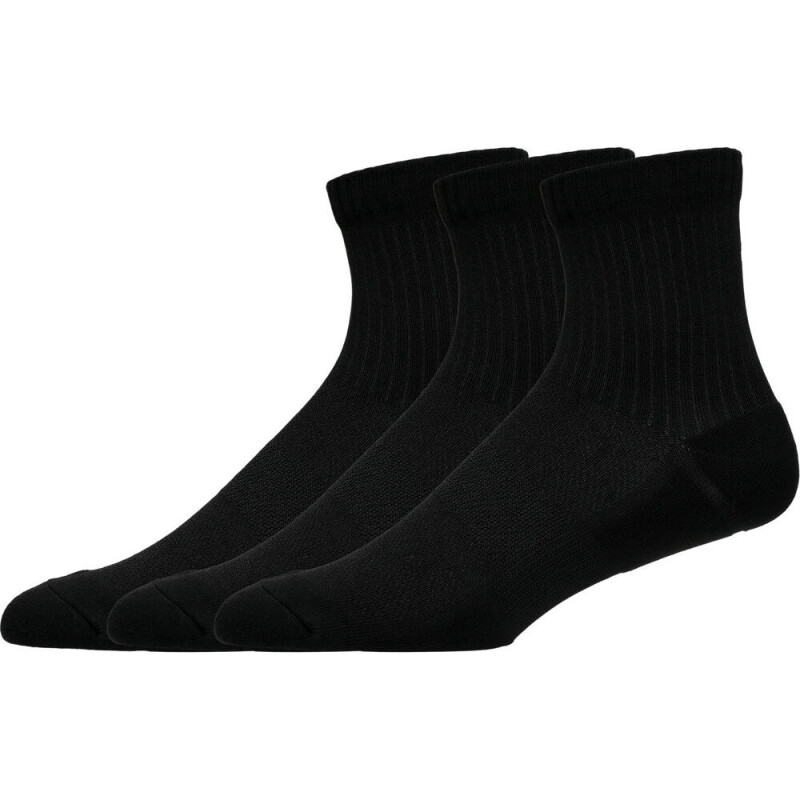 Medias Running Practice Quarter 3P Unisex Performance Black