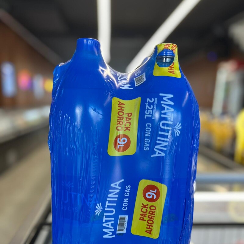 AGUA MATUTINA PACK 9 LITROS CON GAS AGUA MATUTINA PACK 9 LITROS CON GAS