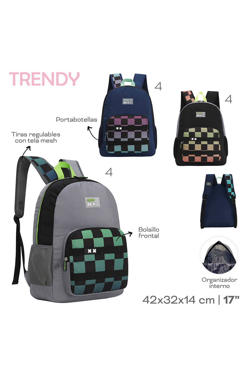 Mochila Trendy Gris