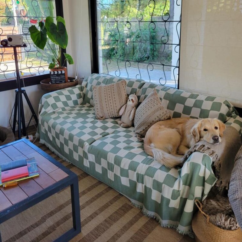 Manta para Sillon y Cama con diseños Cuadros 260cm