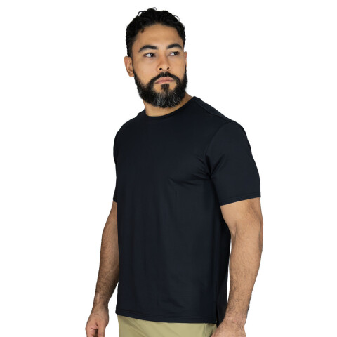 TSHIRT MEN POLY/SPX EVERLAST E-DAY P. S. BK NEGRO