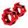 Par De Topes P/ Barra Olímpica Crossfit Clamp Rosca Fit013300