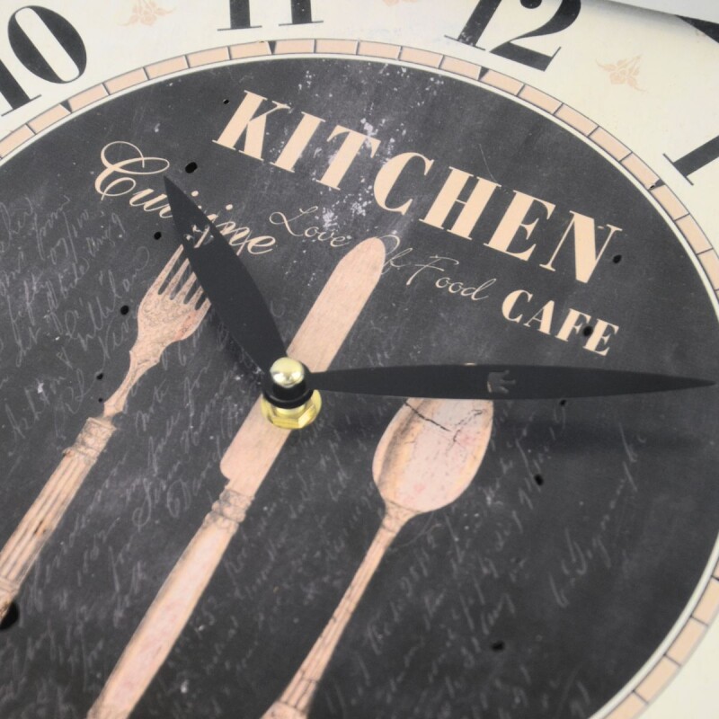 Reloj de pared mdf D28,8x3,5 cm KITCHEN