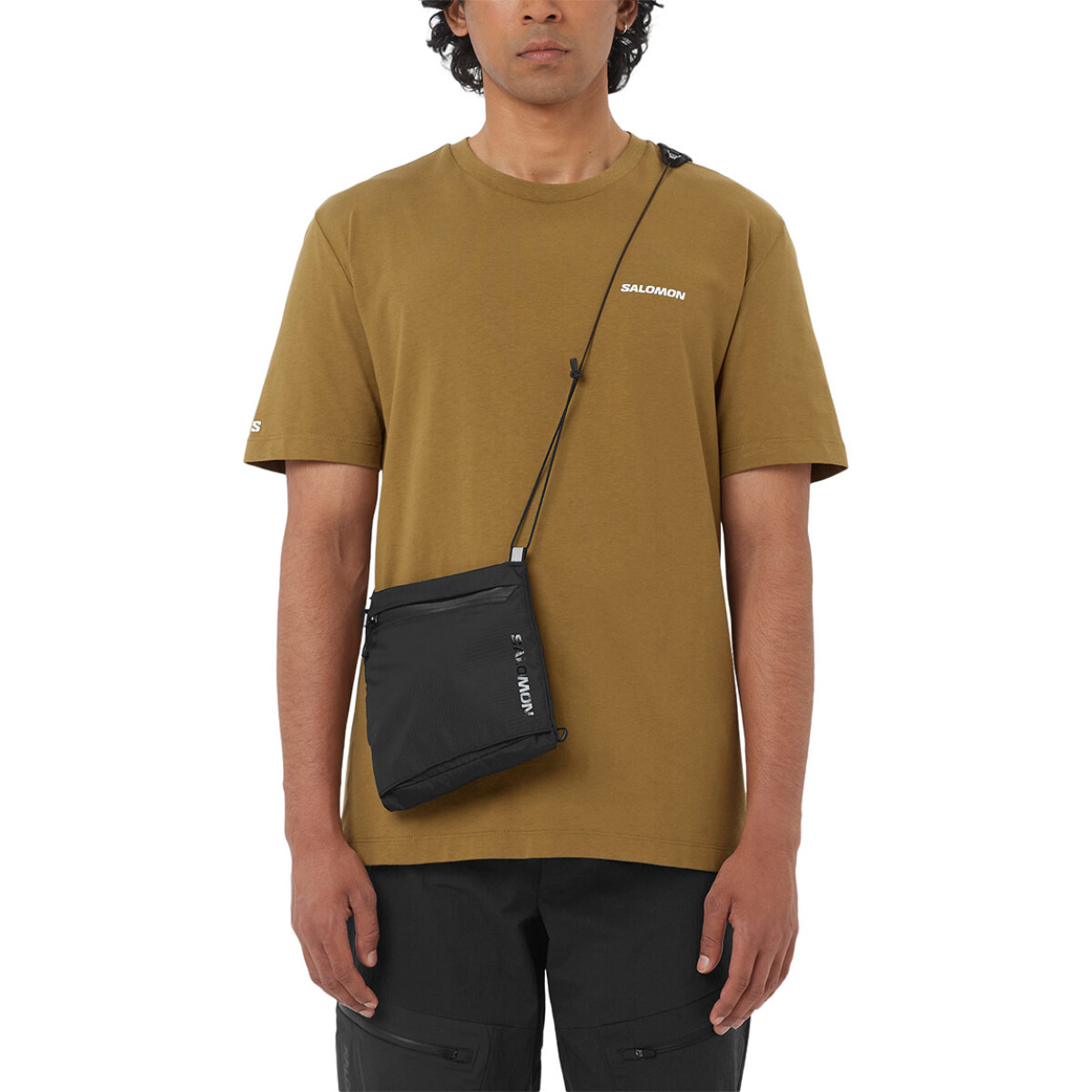 Salomon Remera manga corta Regular tee M para Hombre - Oliva - Oliva 