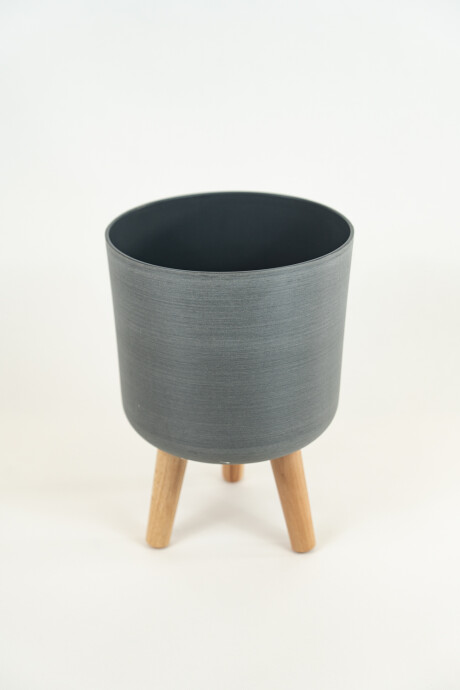 Maceta Flower Gris