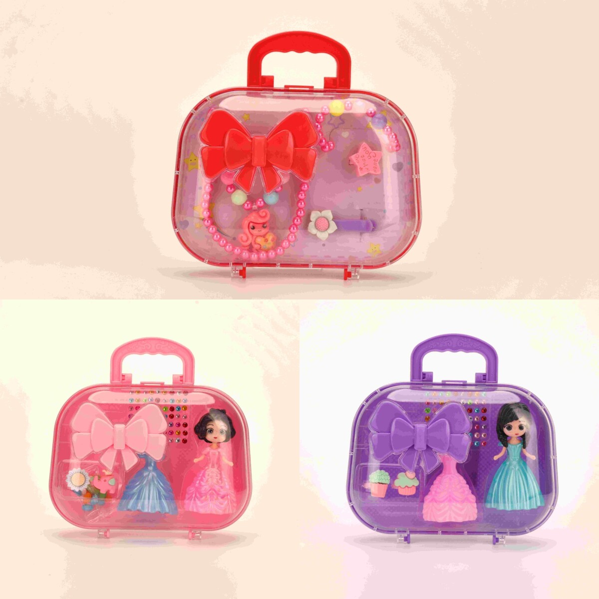 JUGUETE CAJA DE JOYAS CON FORMA DE BOLSO 