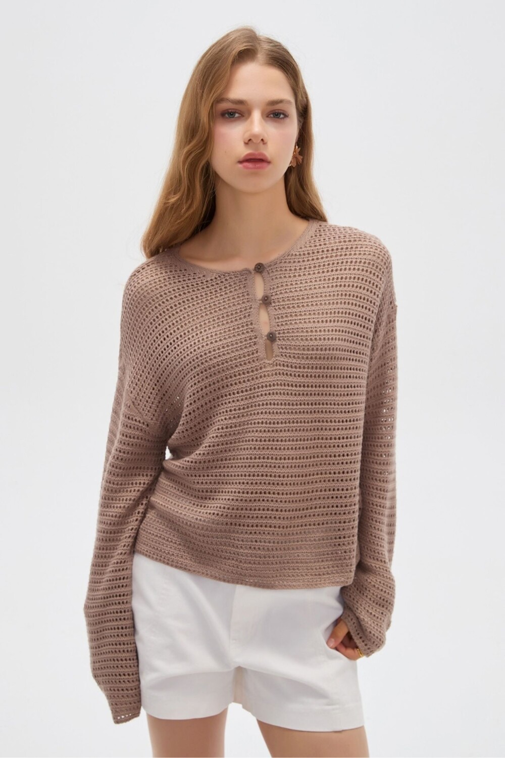 Sweater Ozara Taupe Claro