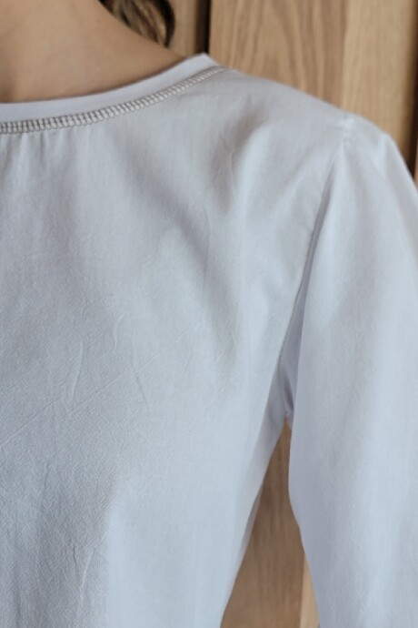 Remera Rose Tusor Crudo