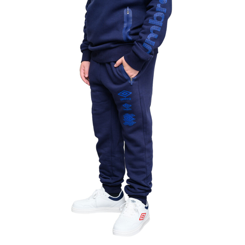 Pantalones Umbro Stacked Logo Junior Ref.256036U0 Masculino Azul Marino - Celeste