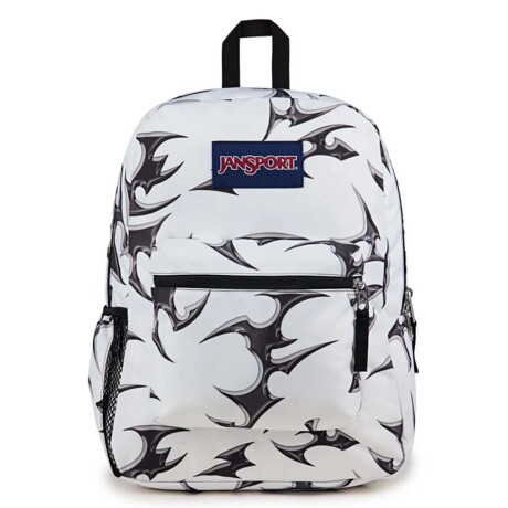 Mochila Escolar Jansport Cross Town Original Unisex Urbana Cyber Silver White
