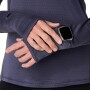 Polera Running Road Winter Ls Hoodie Mujer Indigo Fog