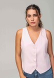 CHALECO LALY CORTO ROSA