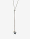 Collares Cortos Metal Collar De Acero Plateado Con Dije - Plateado