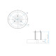 GRIFERIA ROSETA TECHO REDONDA 50CM CROMO BRILLO LINEA APULIA CROMO
