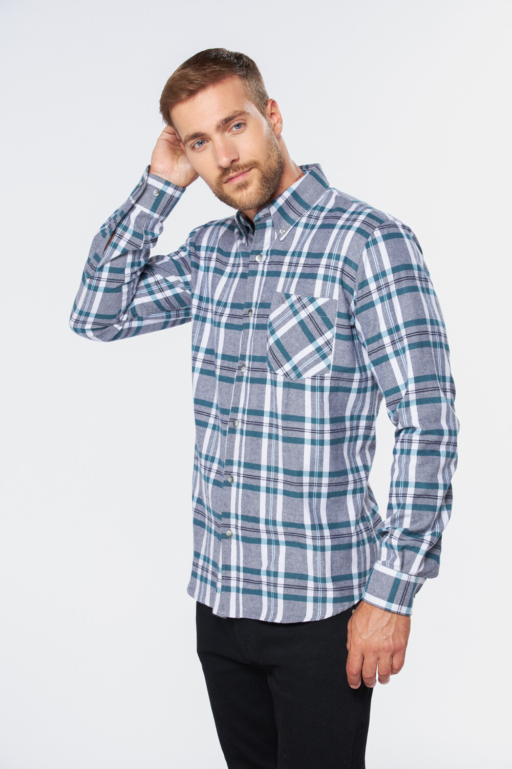 CAMISA LEÑADORA CUADROS Verde