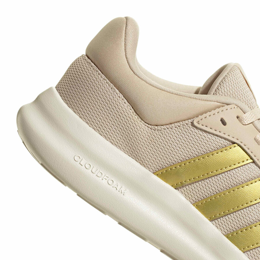 Championes de Mujer Adidas Lite Racer 4.0 Beige - Dorado
