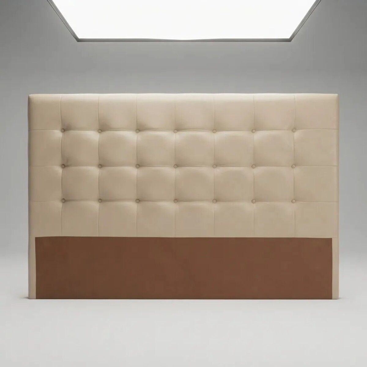 RESPALDO 2 PLAZAS (1.60 MTS) - TAPIZADO PVC COLOR MARFIL 