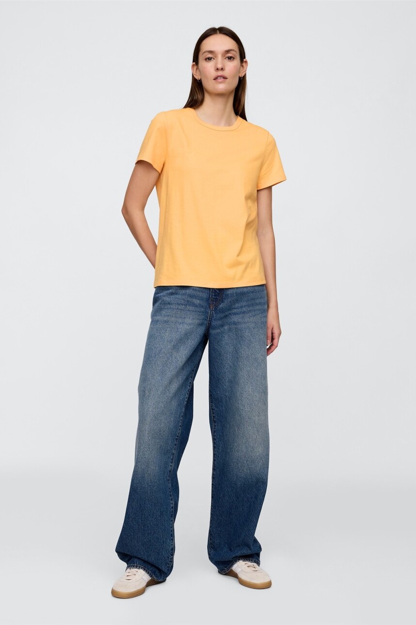 Remera Cuello Redondo Mujer Orange Nectar 660