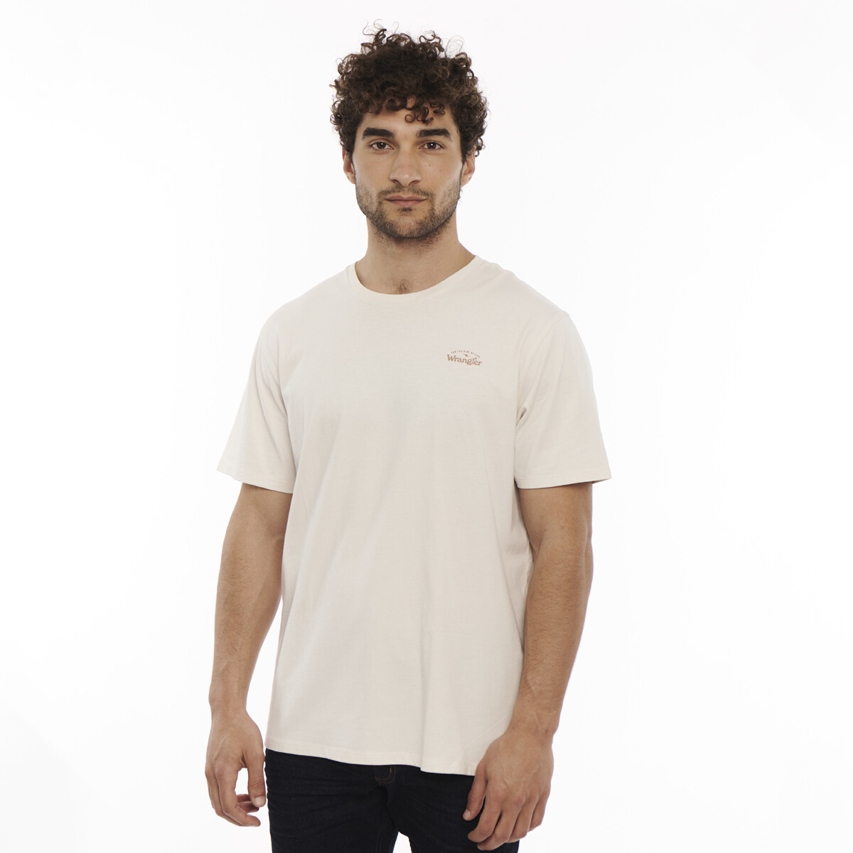 Remera Wrangler de Hombre -SS FASHION- WSS25079VINTAGEWHITE - WHITE 