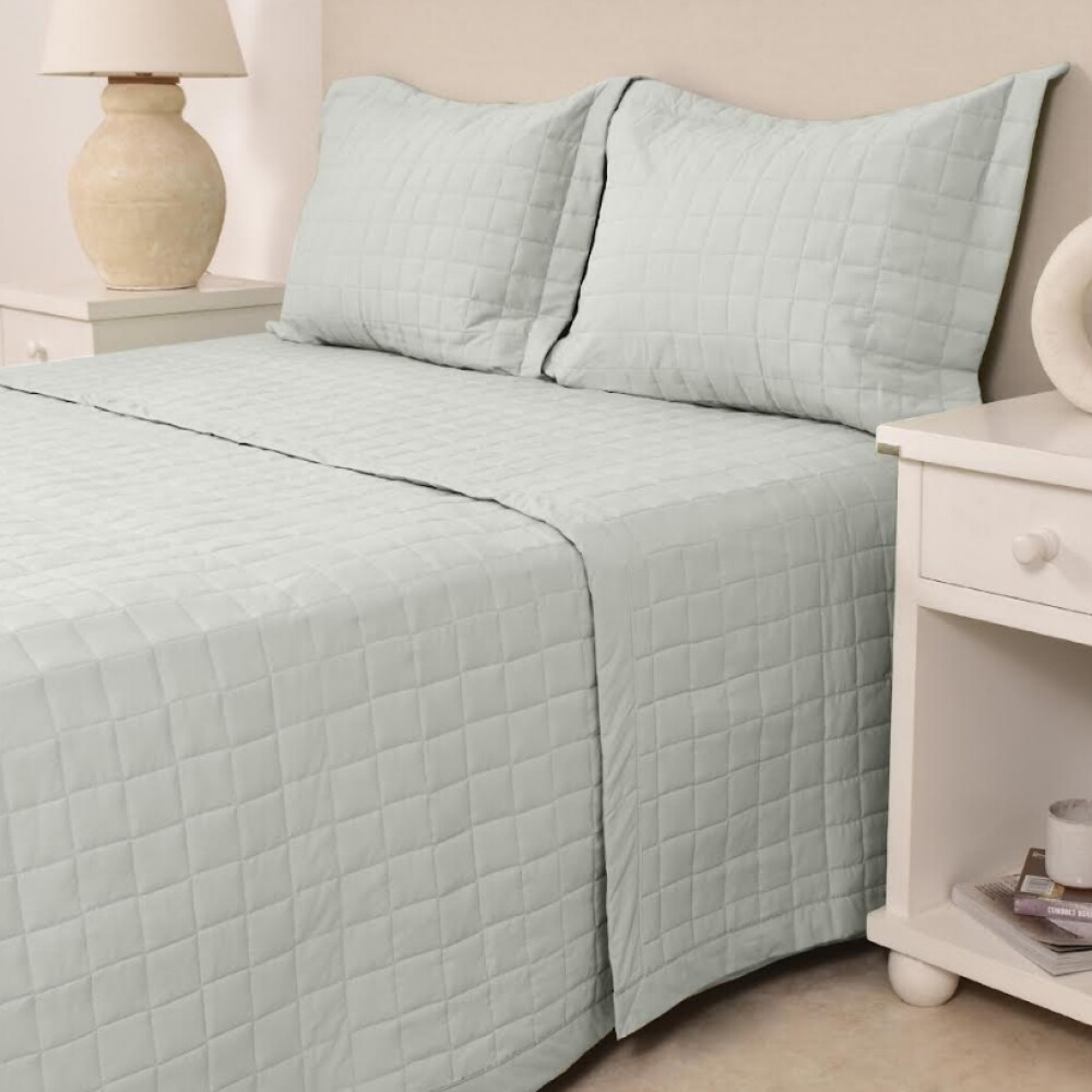 Cubrecama Basic Verde Grisaceo 180 x 240 cm