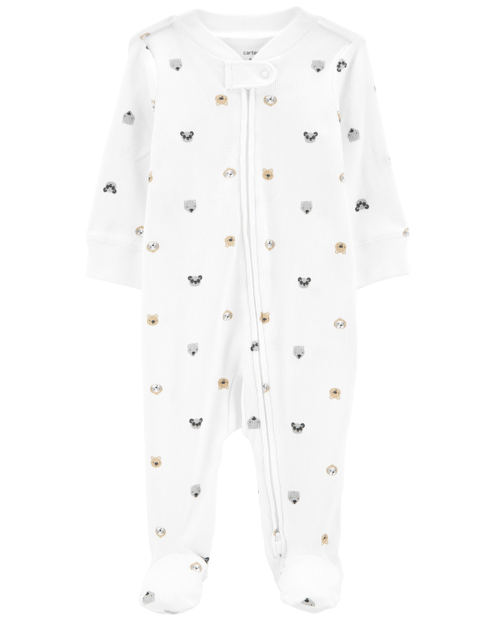 Pijama una pieza de algodón, con pie, diseño animales Pijama una pieza de algodón, con pie, diseño animales