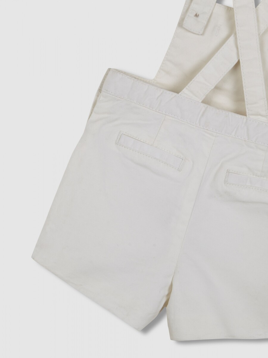 Peto Corto Con Bolsillo Blanco