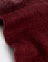 Bufandas Estampados Bufanda De Lana Con Flecos - Rojo Burdeaux
