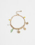 Pulseras Flexibles Flores Pulseras De Flores - Dorado